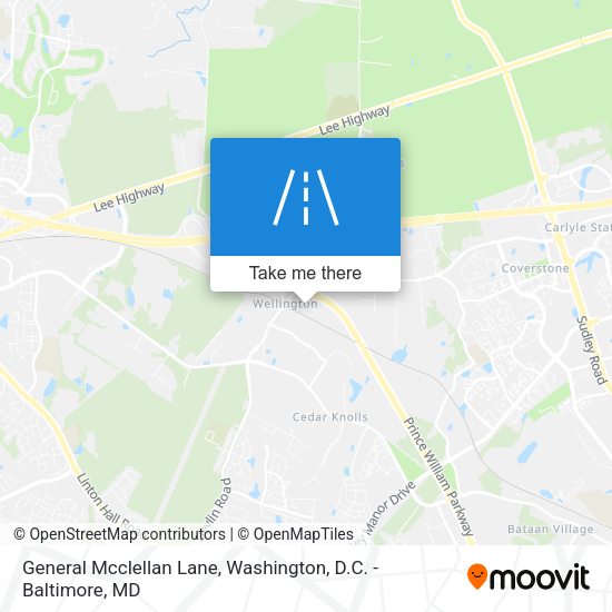 General Mcclellan Lane map
