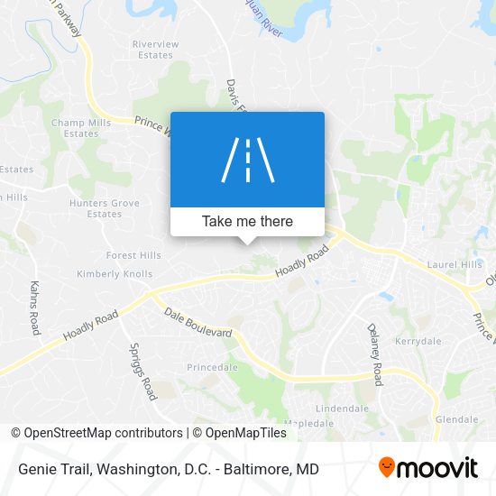 Genie Trail map
