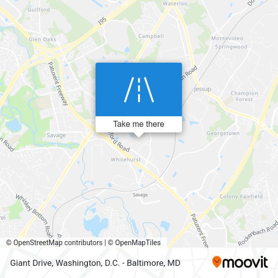 Giant Drive map