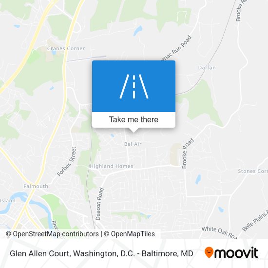 Glen Allen Court map