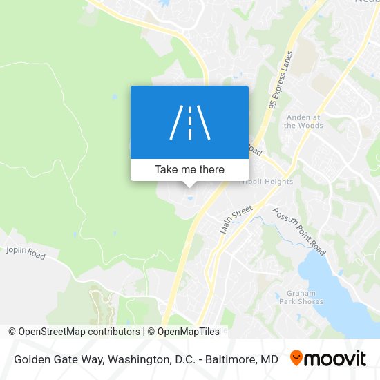 Mapa de Golden Gate Way