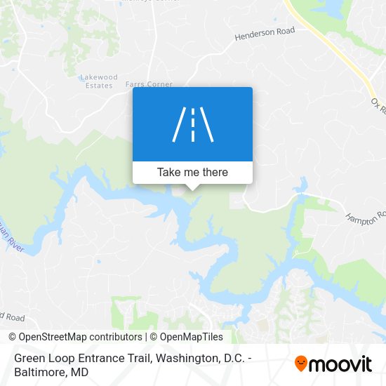 Green Loop Entrance Trail map
