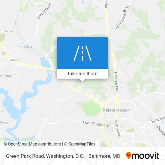 Green Park Road map