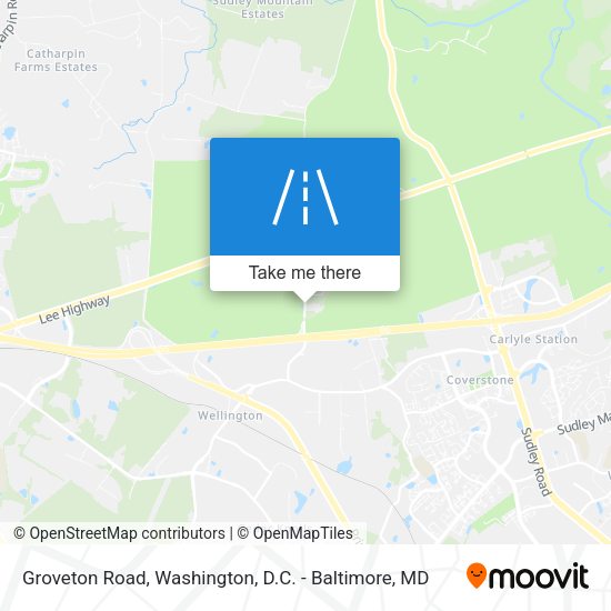 Groveton Road map