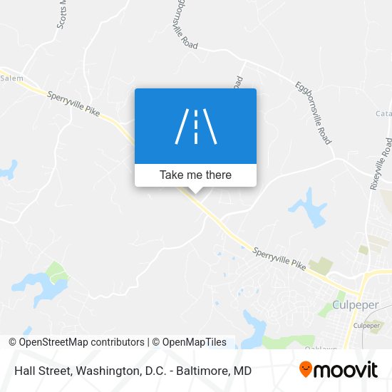 Hall Street map