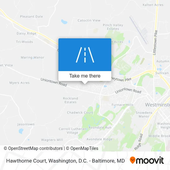 Hawthorne Court map