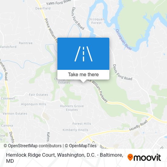 Hemlock Ridge Court map