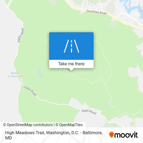 Mapa de High Meadows Trail