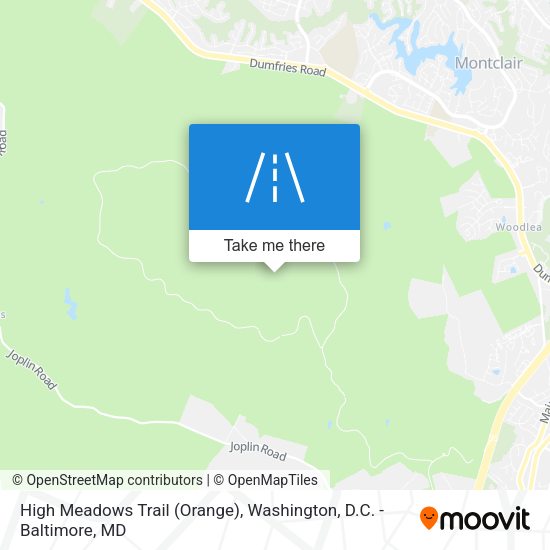 High Meadows Trail (Orange) map
