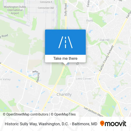 Historic Sully Way map