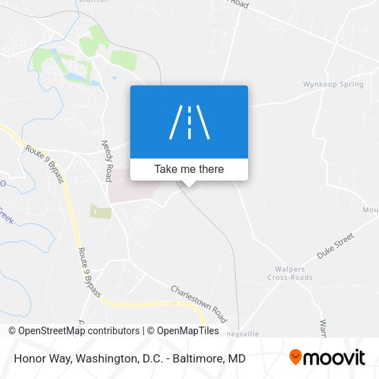 Honor Way map
