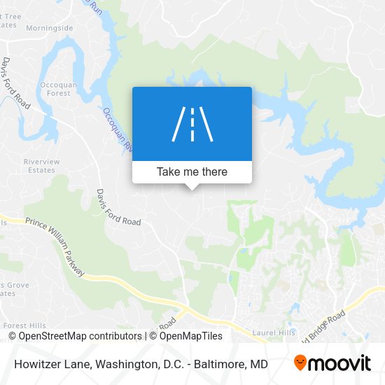 Howitzer Lane map