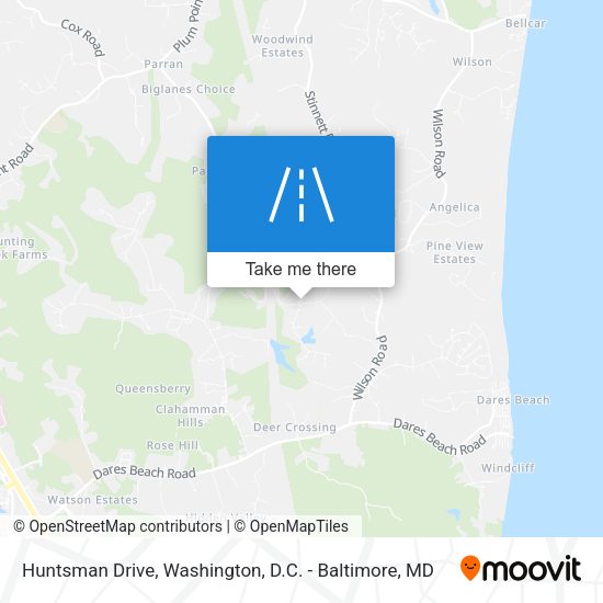 Huntsman Drive map