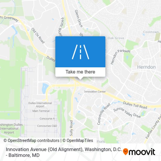 Mapa de Innovation Avenue (Old Alignment)