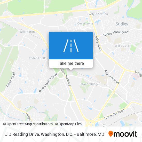 Mapa de J D Reading Drive
