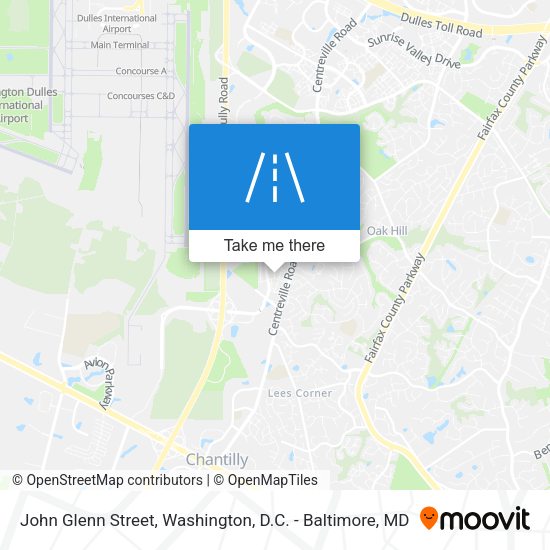 Mapa de John Glenn Street