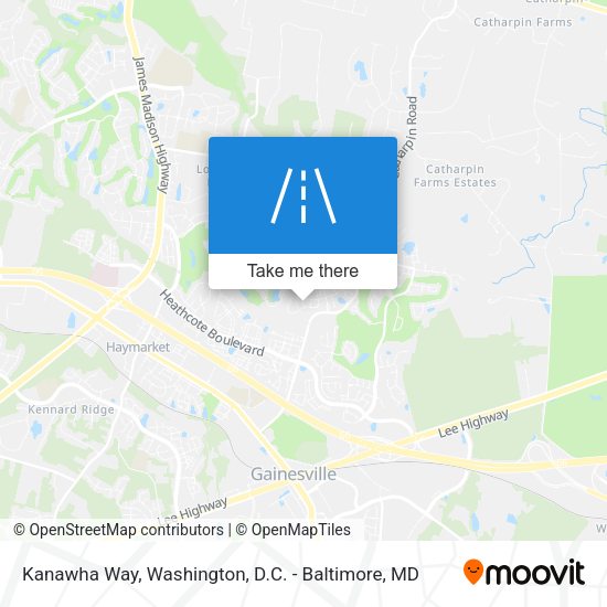 Mapa de Kanawha Way