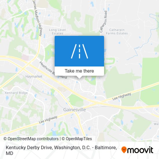 Kentucky Derby Drive map