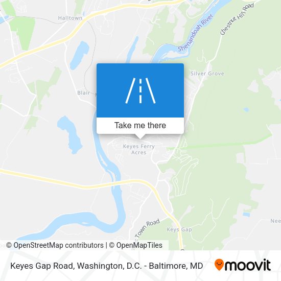 Mapa de Keyes Gap Road