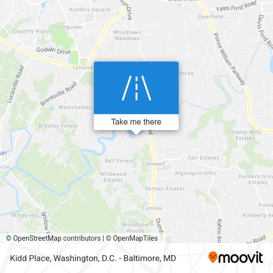 Kidd Place map