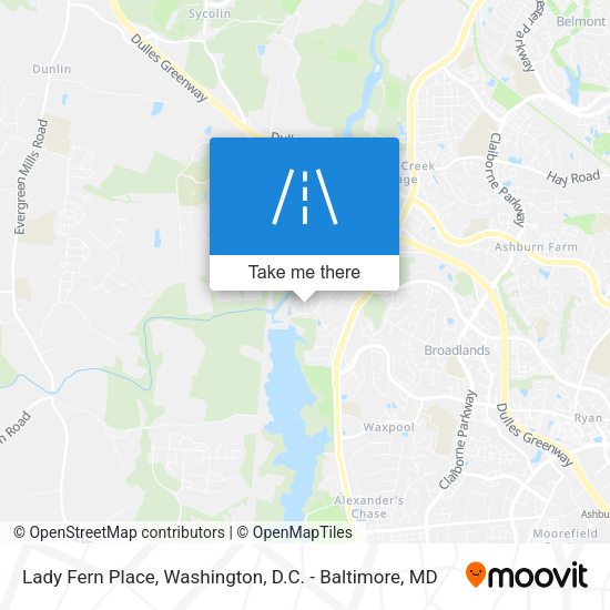 Lady Fern Place map