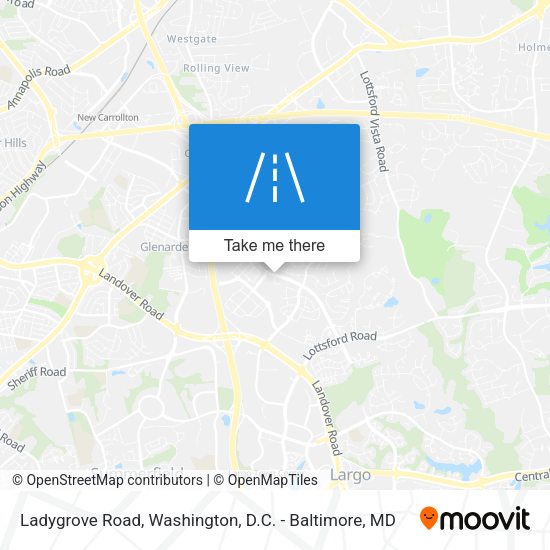 Ladygrove Road map