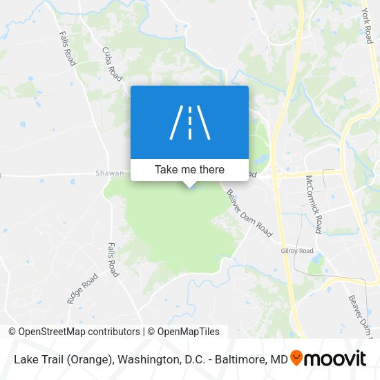 Lake Trail (Orange) map