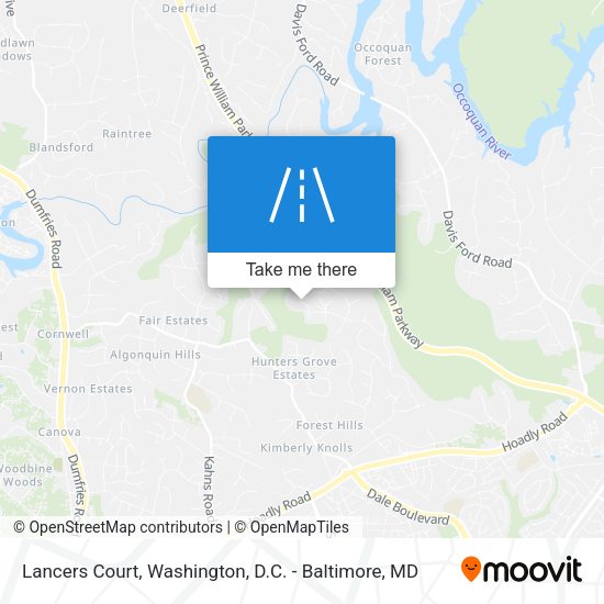 Lancers Court map