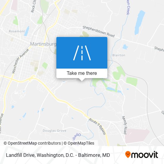 Landfill Drive map