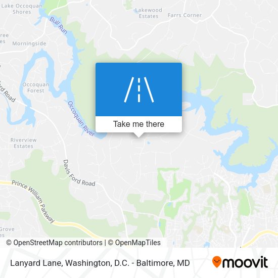Lanyard Lane map