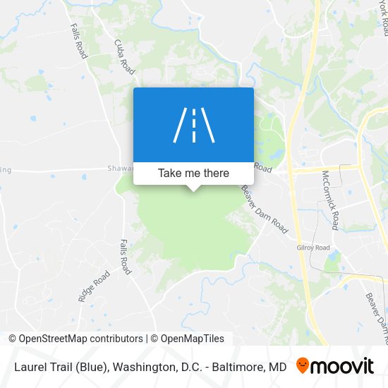 Mapa de Laurel Trail (Blue)