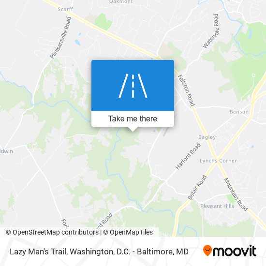 Lazy Man's Trail map