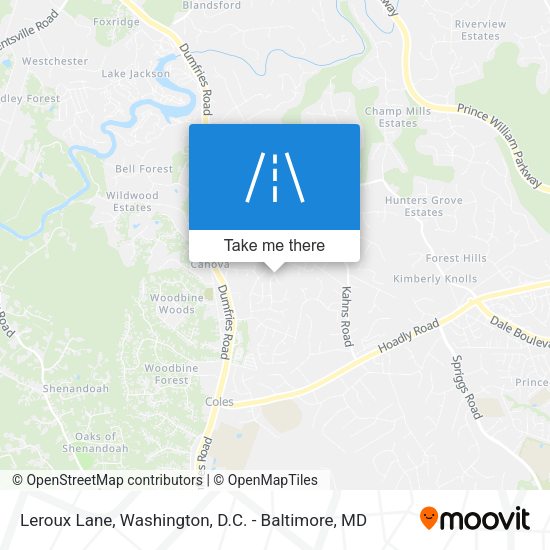 Leroux Lane map