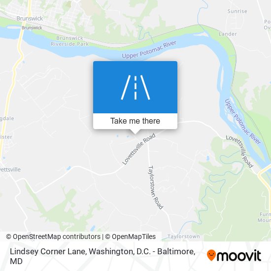 Lindsey Corner Lane map