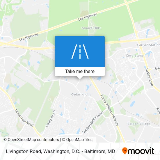 Livingston Road map