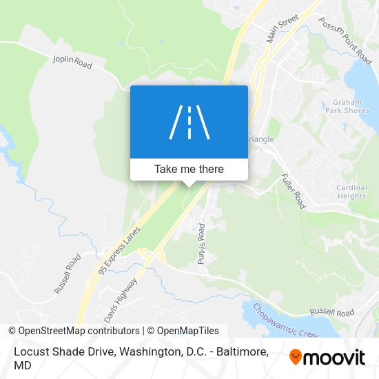Mapa de Locust Shade Drive