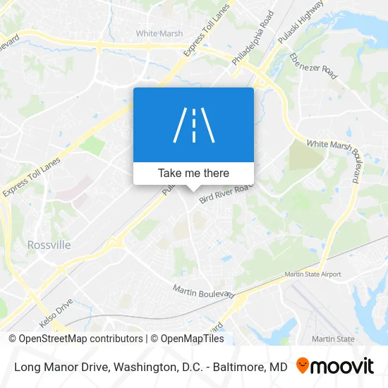 Long Manor Drive map