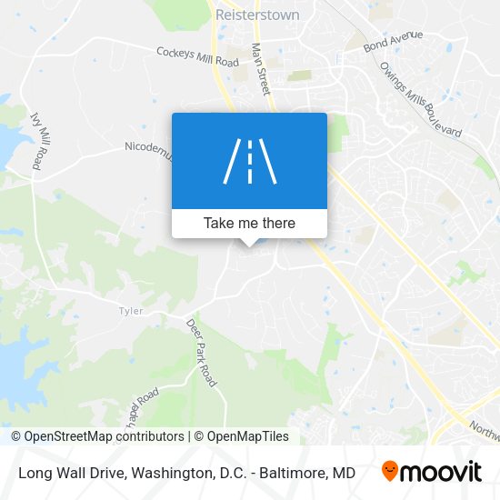 Long Wall Drive map