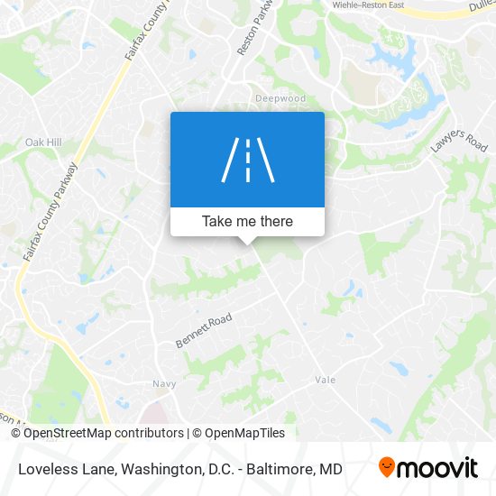Loveless Lane map