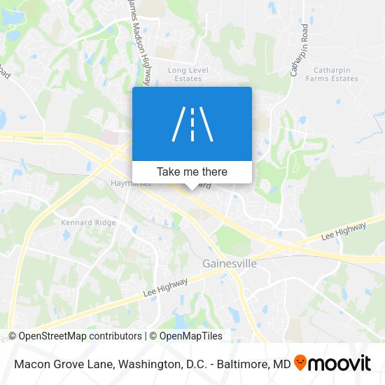 Macon Grove Lane map