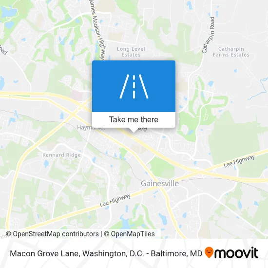 Macon Grove Lane map
