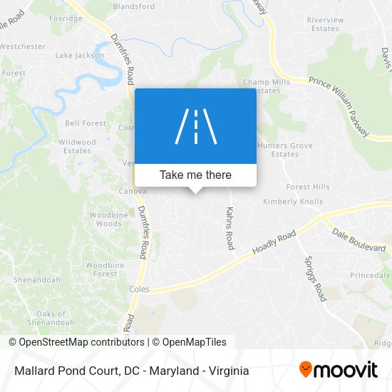 Mallard Pond Court map