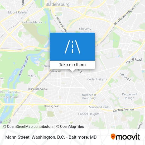 Mann Street map
