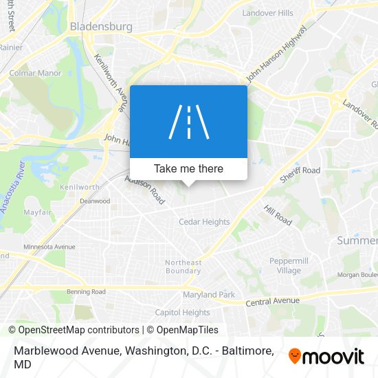 Mapa de Marblewood Avenue