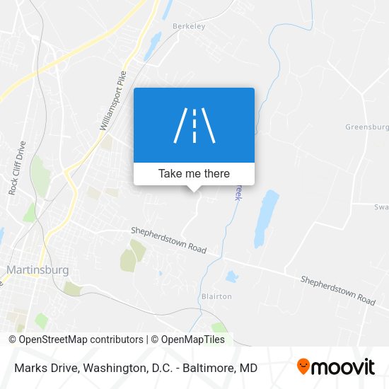 Marks Drive map