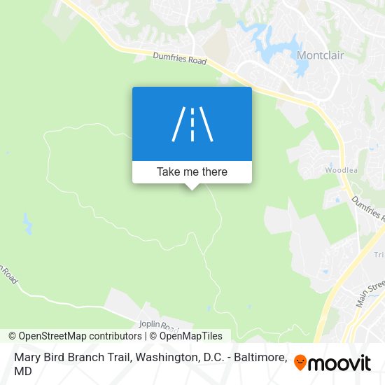 Mary Bird Branch Trail map