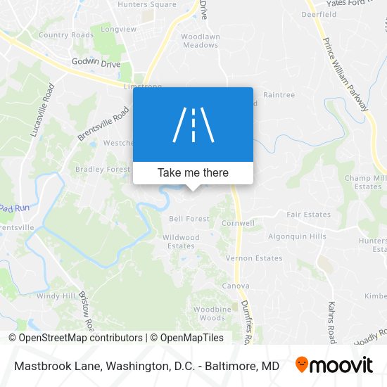 Mapa de Mastbrook Lane