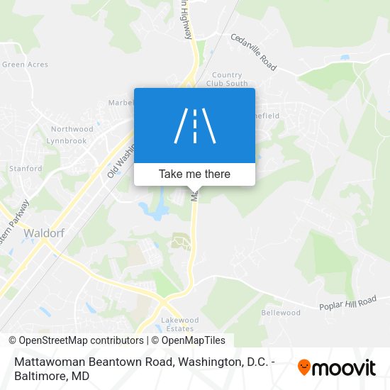 Mapa de Mattawoman Beantown Road