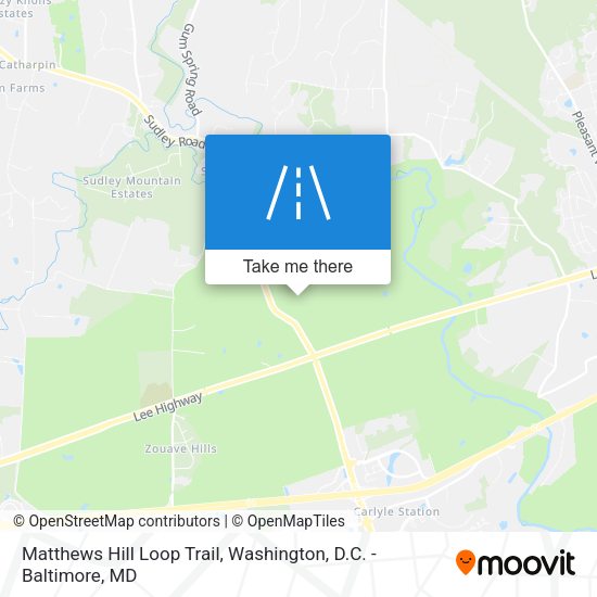 Matthews Hill Loop Trail map