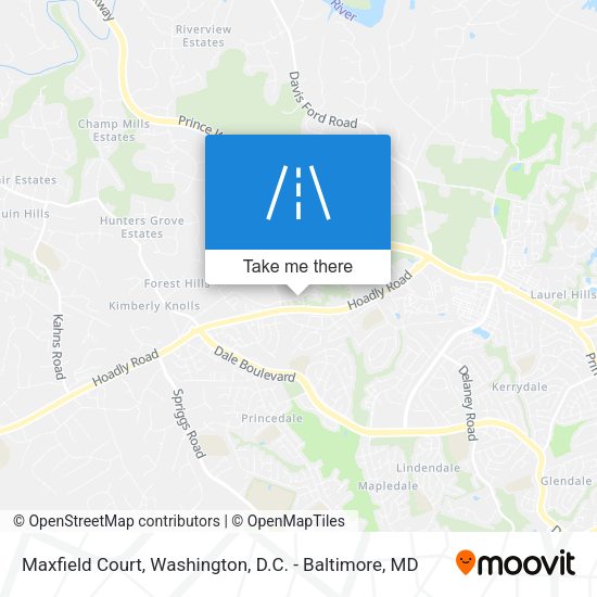 Maxfield Court map